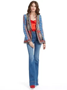 ALICE + OLIVIA MACEY PALACE DAFFODIL FLORAL BLAZER SIZE 2 NWOT - Bild 1 von 8