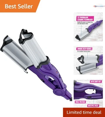 Turmalina cerámica Deep Waver 14,3 pulgadas olas de playa brillo sin frizz peinado Foto 1 de 4