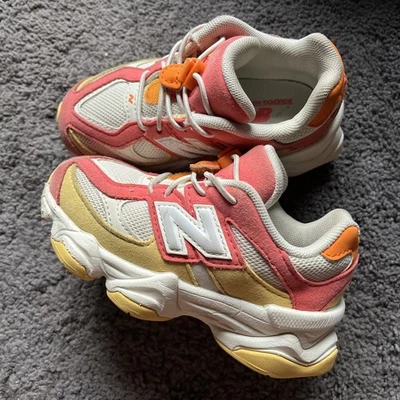 New Balance 9060 PS Clementine/Red  - Fluorescent U9060FLO Size 9C - Image 1 of 4