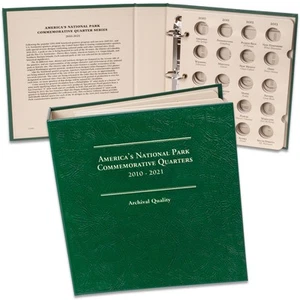 2010-2021 America's National Park Quarter Series Coin Album Littleton - Picture 1 of 3
