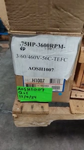 .75 HP 3600 56C TEFC AOSH1007 - Picture 1 of 1