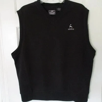 Ahead Mens Sleeveless "Braemar C.C." (CA) Black Cotton Golf Sweater Vest NWOT-XL - Image 1 of 3