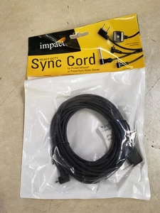 Impact Sync Cord Male Household to Male PC 4ft Coiled Cord - Picture 1 of 3