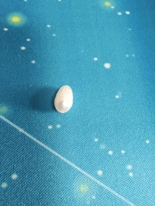 Perla suelta blanca barroca natural de 5-6 mm perforada - Imagen 1 de 1