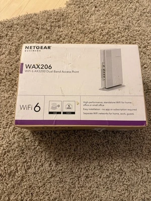 OpenWrt Fünf-Port Wireless-AX Router auf Netgear WAX206 Hardware mit Netzkabel - Bild 1 von 3