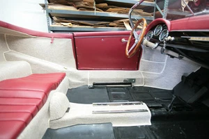 PORSCHE 356 SPEEDSTER ORIGINAL GERMAN SQUARE WEAVE CARPET KIT OATMEAL - Picture 1 of 9