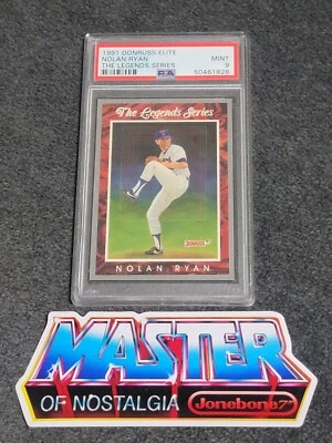 Nolan Ryan 1991 DONRUSS ELITE PSA 9 Legends Series Baseball HOF MLB Insert - Image 1 of 2