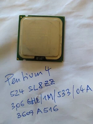 PC CPU INTEL PENTIUM 4 524 3.06GHZ SL8ZZ LGA775 Procesador - Imagen 1 de 3