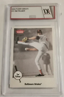 2002 Fleer Greats Jim Palmer #77 Baltimore Orioles HOF CD Graded IX+ (9+) - Image 1 of 2