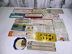 Lotto tavolo calcolatrice regole diapositive vintage cartone ingegneria elettrica anni 40 50 - Foto 1 di 11