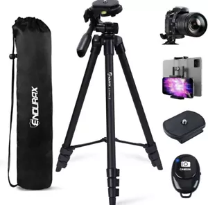 Endurax 60'' Camera Tripod Camera Stand for Canon Rebel Eos Nikon DSLR, Travel - Picture 1 of 7
