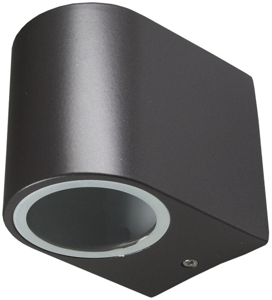 ChiliTec "CTW-1" LED Außen Fassade Wand Leuchte Lampe IP44 schwarz GU10 warmweiß - Bild 1 von 1