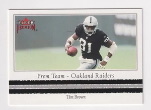 Fleer Premium Prem Team 2004 rojo rubí #PT18 Tim Brown/500 Raiders cantidad disponible - Imagen 1 de 4