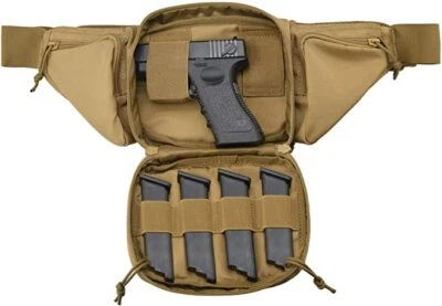 Tactical Waist Bag Gun Holster Fanny EDC Pack Shoulder Bag Outdoor Chest Bag - Image 1 of 4