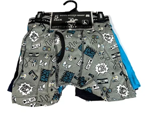 Beverly Hills Polo Club Boxer Briefs Boys Large 12 14 Video Games and Solid 5 Pk - Picture 1 of 10
