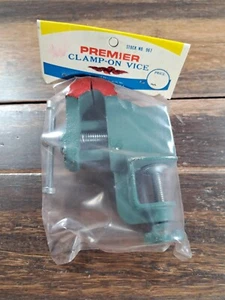 Vintage 3.75in x 4.75in Premier Clamp on Vice Hobby Vise 1-1/2” Jaw - Picture 1 of 2