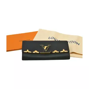 LOUIS VUITTON Portuguese Capucine Long Wallet with IC Chip Black M64551 France - Bild 1 von 15