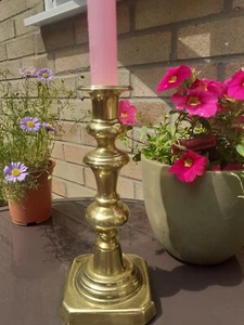Victorian Antique gold Brass Candlestick table mantel decoration table display - Picture 1 of 7