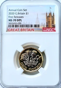 2020 Pound £1 NGC MS70 DPL Great Britain UK Coin Uncirculated Royal Mint - Picture 1 of 3