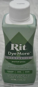 RIT Liquid Synthetic Fabric Dye, DyeMore Synthetic, 207ml PEACOCK GREEN - Picture 1 of 1
