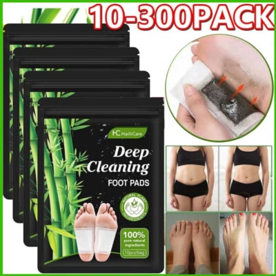 HAILICARE 300/10 piezas parche para pies parche para pies cuidado de los pies parche de desintoxicación pies Bambu Clean