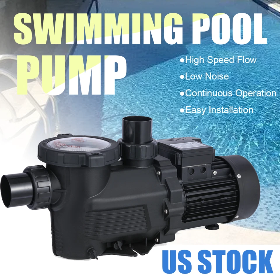 3.0HP High-Speed Pump,110V In Ground Inground Pool Pump, 2" Ports 3 Horsepower - Image 1 of 4