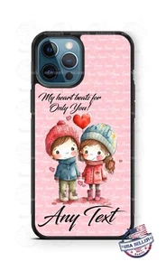 My Heart Beats for You Personalized Phone Case Cover fits iPhone Samsung gift - Picture 1 of 10