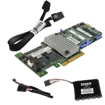 IBM ServeRAID M5110 6 Gb/s RAID Controller L3-25422-46A 00AE807 +BBU + cavo - Immagine 1 di 4