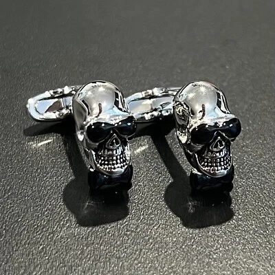 Calavera en gafas y gemelos con lazo para hombre regalo de boda de cumpleaños Foto 1 de 4