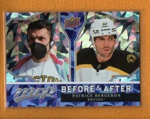 Patrice Bergeron 2021-22 Upper Deck MVP Hockey Before and After #BA-10 - Picture 1 of 1