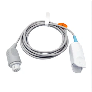 Compatible GE Datex Ohmeda OXY-F4-N SpO2 Sensor Adult Finger Clip Tip 3m 10pin - Picture 1 of 3