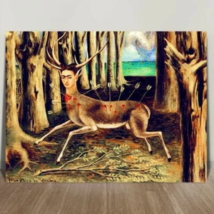 FRIDA KAHLO WOUNDED DEER CANVAS ART PRINT 8x10" - Picture 1 of 1