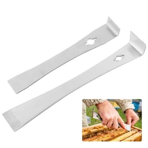 2 Stück Edelstahl Hebeleisen Schaber Set 7-1/4" & 9-1/4" Flach Hebeleisen Kleine Borte - Bild 1 von 9