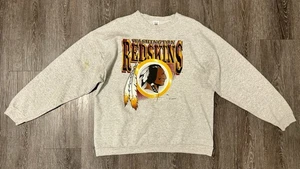 Vintage 1994 Logo 7 NFL Washington Redskins Crewneck Sweatshirt Made in USA - XL - Picture 1 of 8