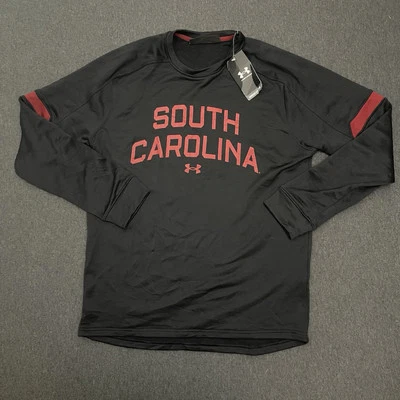 South Carolina Gamecocks Sweatshirt Men Medium NWT Under Armour Black Pullover - Image 1 of 4