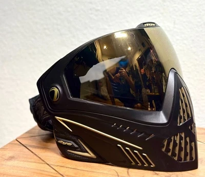 Gafas de máscara térmica de paintball Dye i5 - negras/doradas Foto 1 de 2