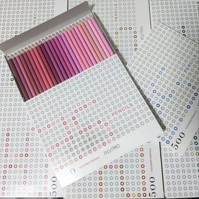 FELISSIMO 500 Colored Pencils Collection Full Color Set Made in KOBE JAPAN, Used - Image 1 of 4