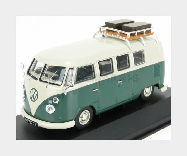 VANGUARDS VA14500 VOLKSWAGEN - T2 MINIBUS CAMPER 1961 - IVORY GREEN - 1/43