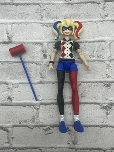 DC Super Hero Girls Harley Quinn Action Figure 2015 Mattel W/ mallet - Picture 1 of 2