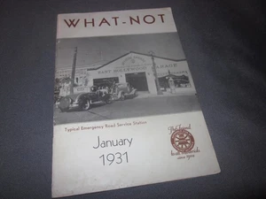 WHAT-NOT AAA Magazine 1931 Tow Truck EAST HOLLYWOOD GARAGE Cover - Picture 1 of 11