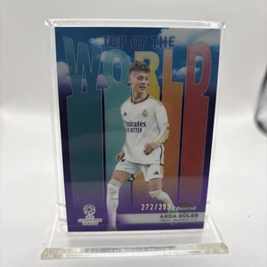 Arda Guler 2023-24 Topps Finest UEFA Top of the World refractor púrpura TW-4/299 - Imagen 1 de 5
