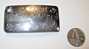 Chambers Belt Co Cattle Brands Silver Tone Belt Buckle Southwestern - Picture 1 of 2