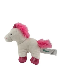 Baby Gund Plush White & Pink Unicorn Glitter Hooves - 6 Inches Horse Stuffed - Picture 1 of 11