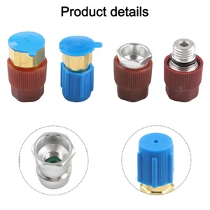 Low-side 7/16\" Port High-Side 3/8\" Port Set 4*Anti-Dust Cap Anti-Leaking Kit - Picture 1 of 12