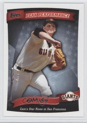 Topps Peak Performance Matt Cain 2010 #PP-91 0i1 Foto 1 de 3