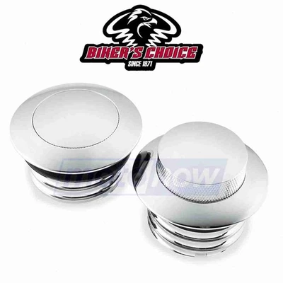 Bikers Choice Opo Up Gas Cap Set for 1993-2009 Harley Davidson FXDL Dyna Low lu - Image 1 of 4