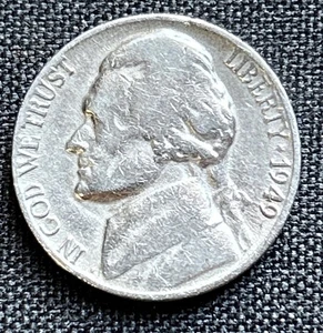 🔥1949 Jefferson Nickel D Mint Mark Very Collectible Collectors Excellent Cond. - Picture 1 of 8
