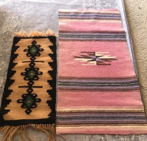 Hand Made Mexican South American Native Rugs - Picture 1 of 3