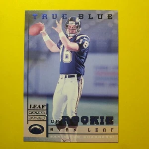 CARGADORES RYAN LEAF (SP) ROOKIE TRUE BLUE #234 SAN DIEGO 1998 LEAF ROOKIE & STARS - Imagen 1 de 3
