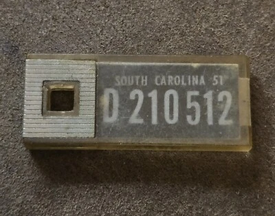 1951 South Carolina DAV Keychain Tag D210512 - Image 1 of 2